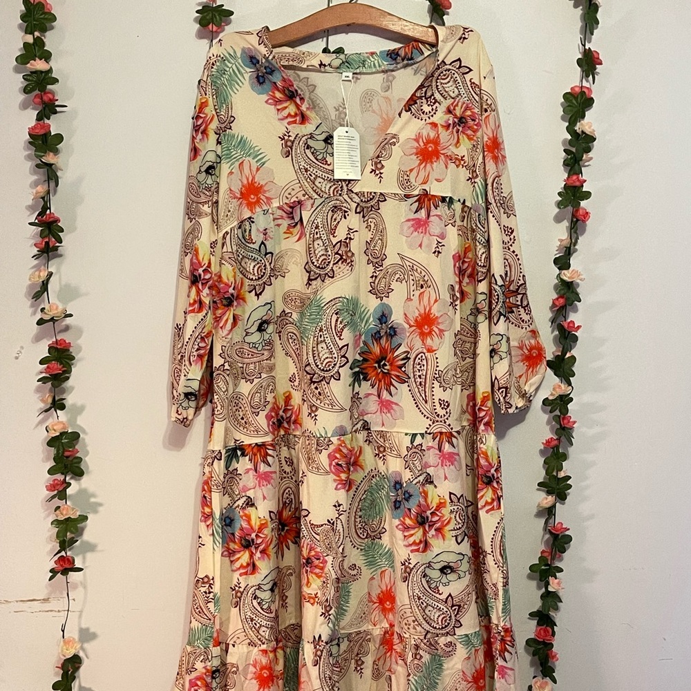 Long sleeve long dress